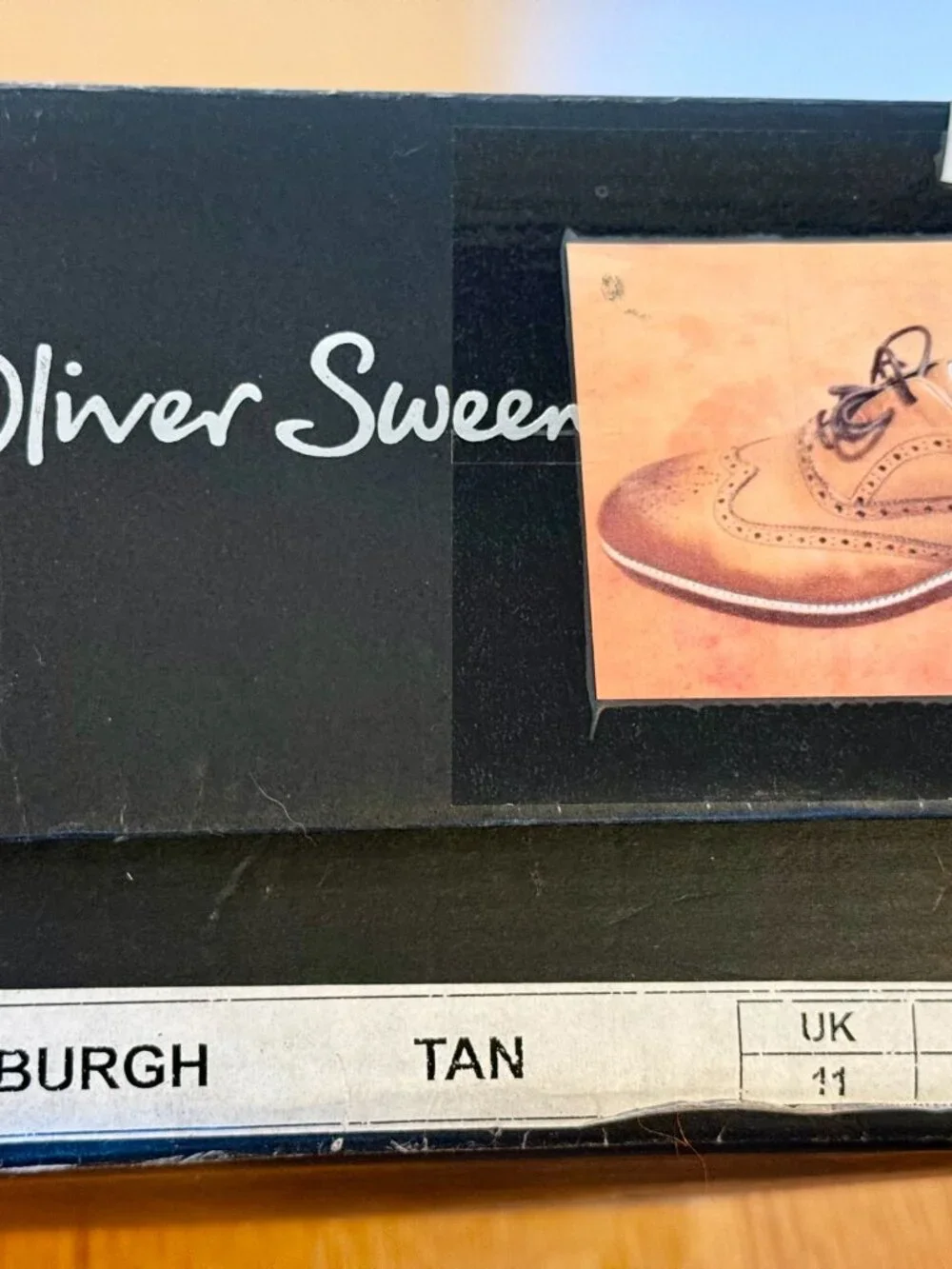Oliver Sweeney Aldeburgh Tan Oxford Brogues - Size 13